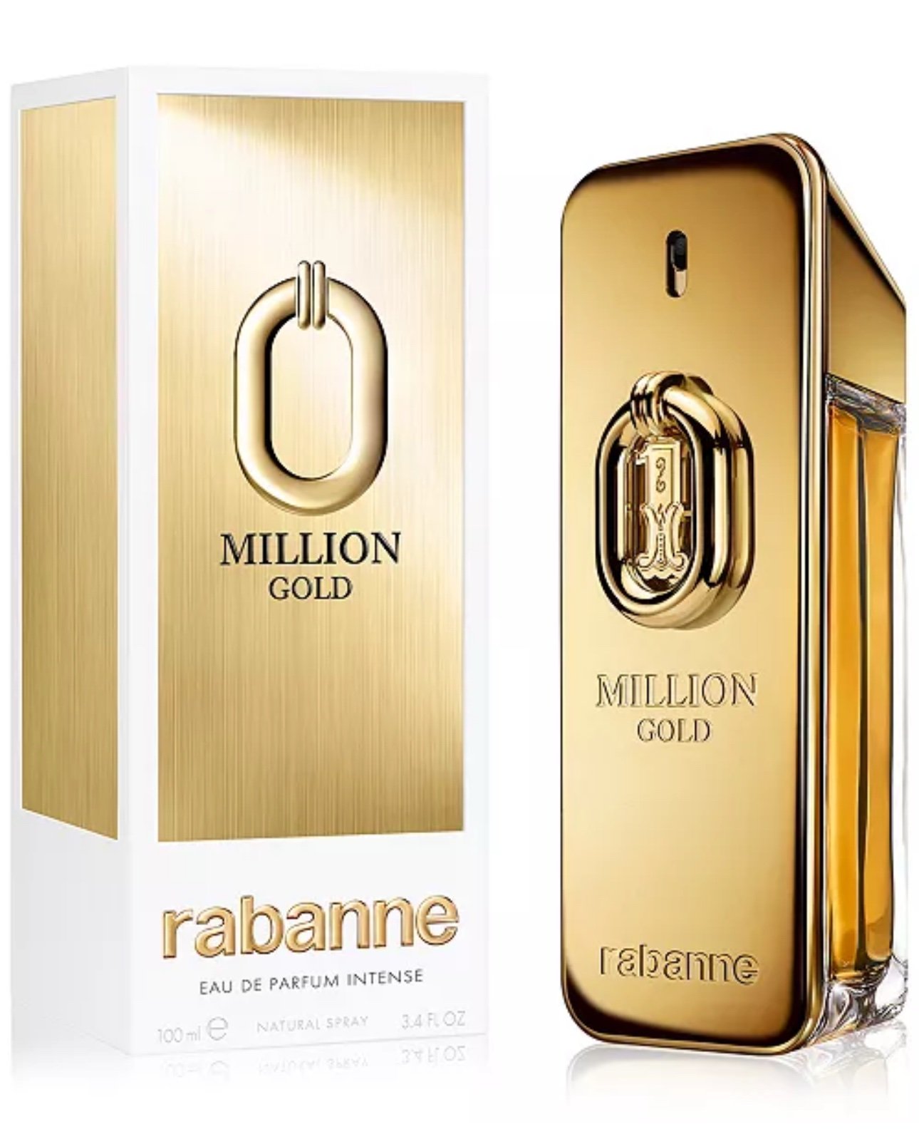 Paco Rabanne 1 Million Gold Eau de Parfum Intense 3.4oz Hombre